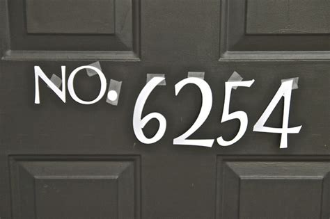 how to repaint metallic house numbers|repainting door door numbers.